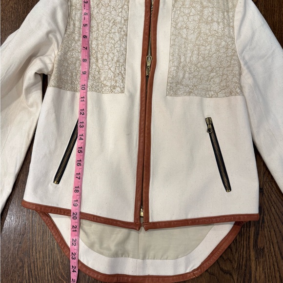 Rag & Bone Jacket Lamb Leather Trim Gorgeous Size 4 - Picture 3 of 7